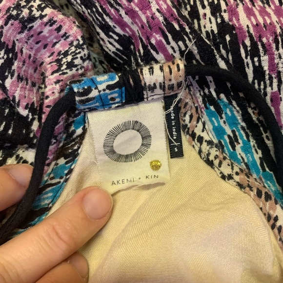 Anthropologie Akemi + Kin Riviera Asymmetrical Hem Midi Dress, size small. - Picture 5 of 5